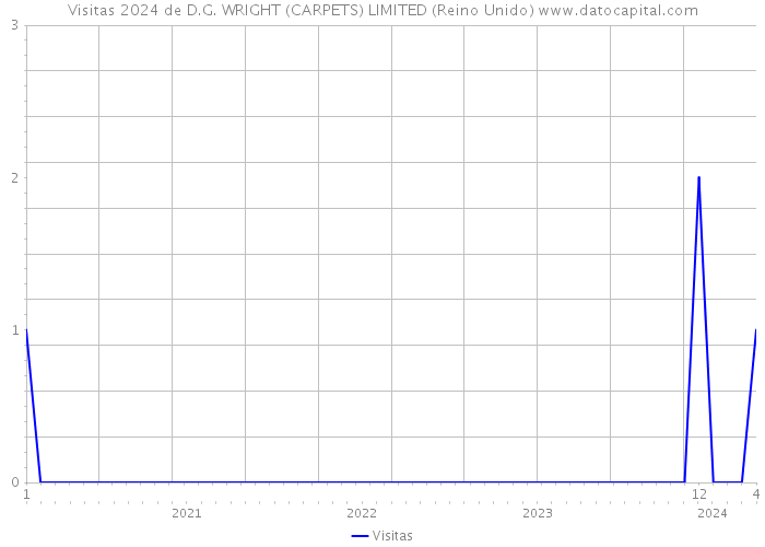 Visitas 2024 de D.G. WRIGHT (CARPETS) LIMITED (Reino Unido) 