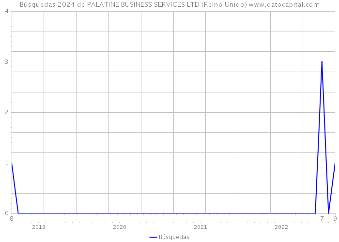 Búsquedas 2024 de PALATINE BUSINESS SERVICES LTD (Reino Unido) 