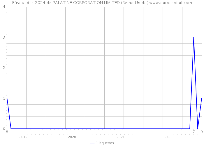 Búsquedas 2024 de PALATINE CORPORATION LIMITED (Reino Unido) 