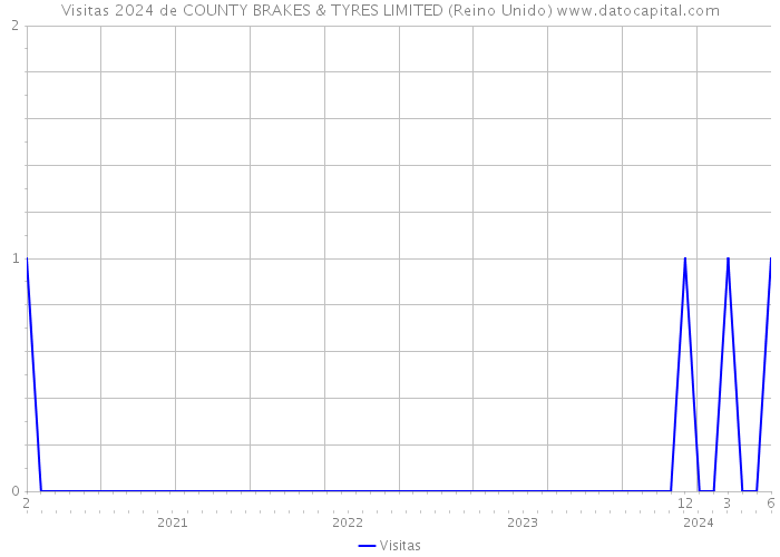 Visitas 2024 de COUNTY BRAKES & TYRES LIMITED (Reino Unido) 