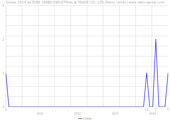 Visitas 2024 de EVER GREEN INDUSTRIAL & TRADE CO., LTD (Reino Unido) 