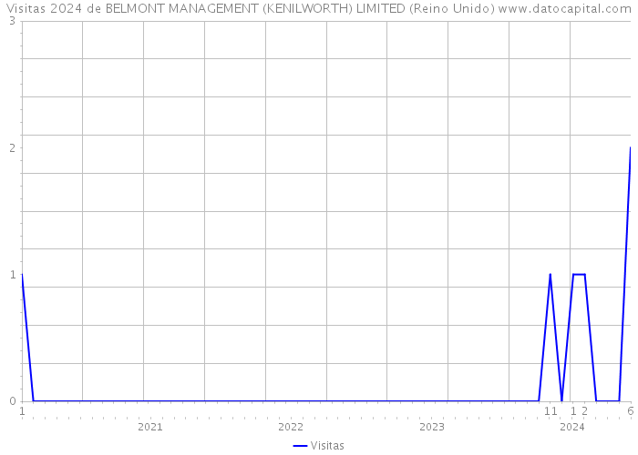 Visitas 2024 de BELMONT MANAGEMENT (KENILWORTH) LIMITED (Reino Unido) 