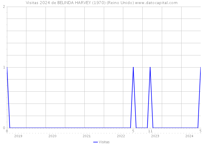 Visitas 2024 de BELINDA HARVEY (1970) (Reino Unido) 