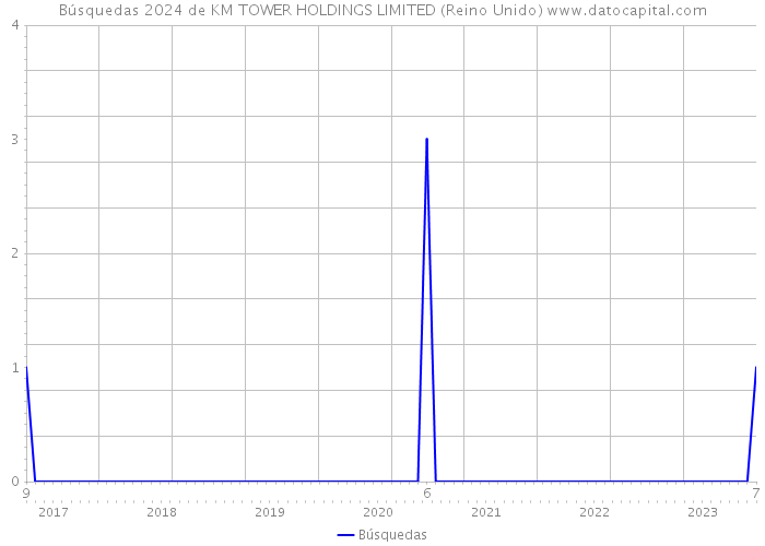 Búsquedas 2024 de KM TOWER HOLDINGS LIMITED (Reino Unido) 