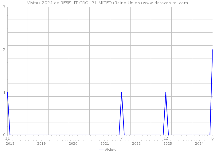 Visitas 2024 de REBEL IT GROUP LIMITED (Reino Unido) 