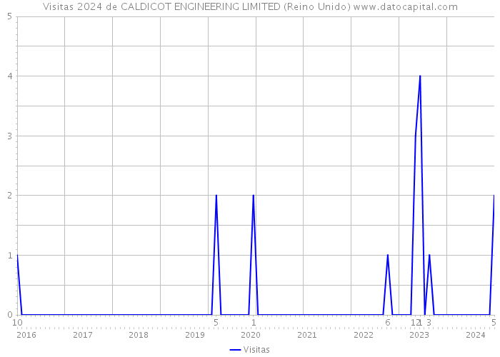 Visitas 2024 de CALDICOT ENGINEERING LIMITED (Reino Unido) 