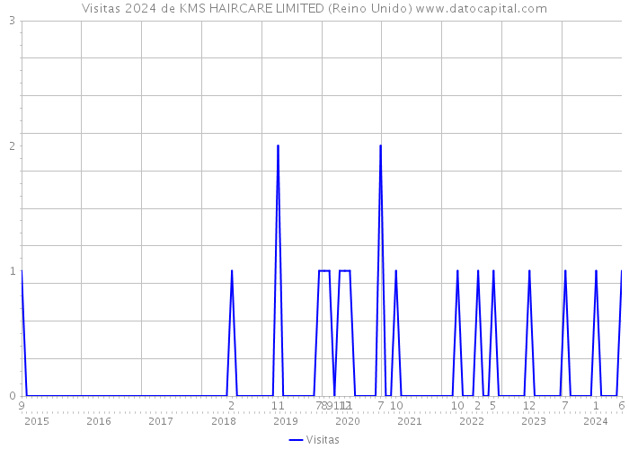 Visitas 2024 de KMS HAIRCARE LIMITED (Reino Unido) 