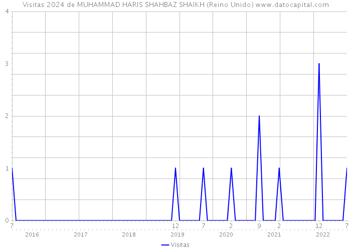 Visitas 2024 de MUHAMMAD HARIS SHAHBAZ SHAIKH (Reino Unido) 