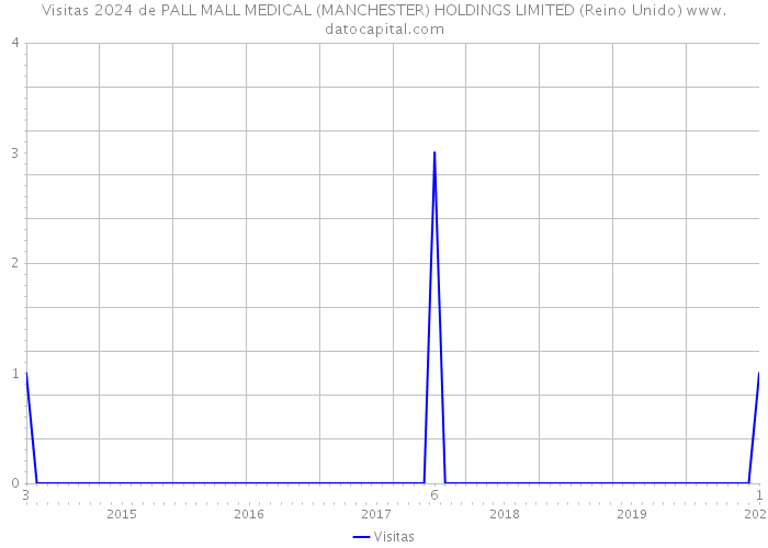 Visitas 2024 de PALL MALL MEDICAL (MANCHESTER) HOLDINGS LIMITED (Reino Unido) 