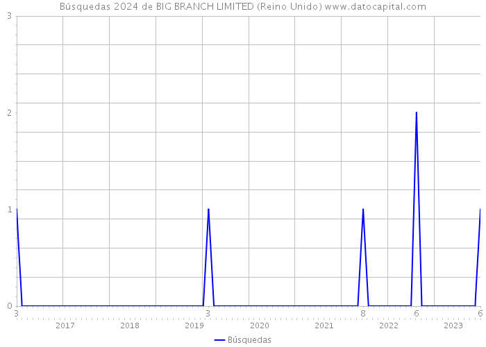 Búsquedas 2024 de BIG BRANCH LIMITED (Reino Unido) 