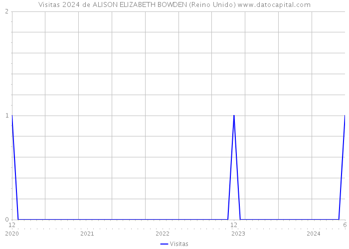 Visitas 2024 de ALISON ELIZABETH BOWDEN (Reino Unido) 