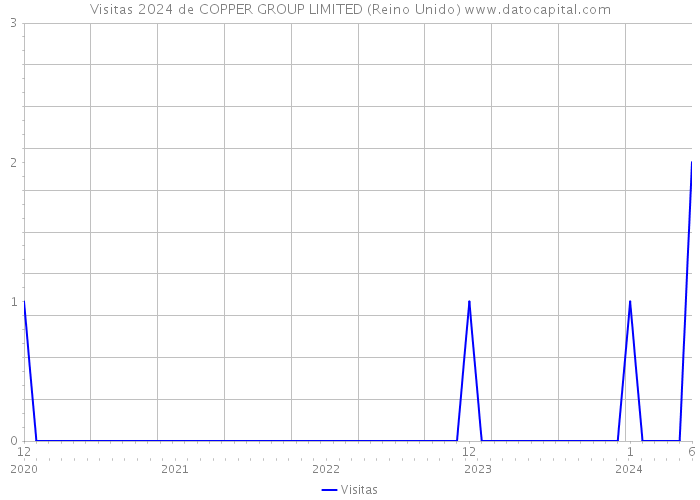 Visitas 2024 de COPPER GROUP LIMITED (Reino Unido) 