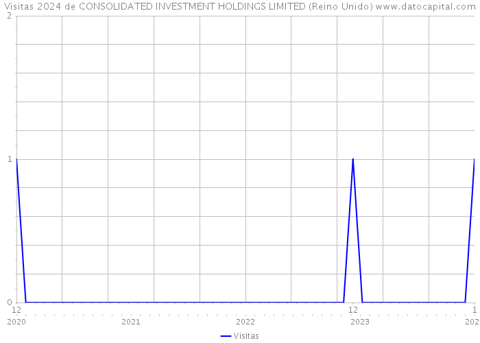 Visitas 2024 de CONSOLIDATED INVESTMENT HOLDINGS LIMITED (Reino Unido) 