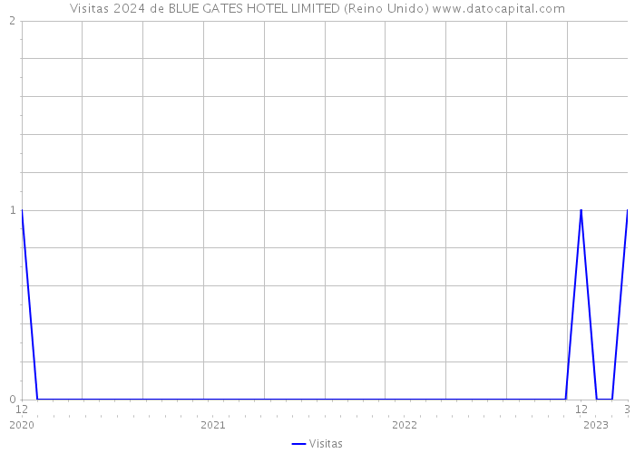 Visitas 2024 de BLUE GATES HOTEL LIMITED (Reino Unido) 