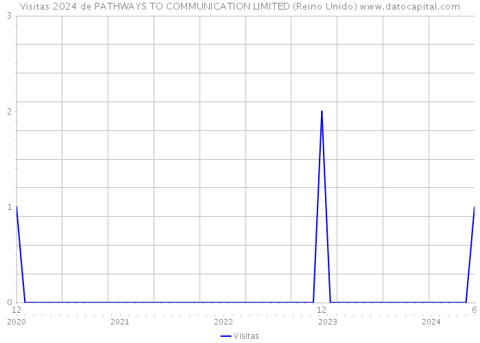 Visitas 2024 de PATHWAYS TO COMMUNICATION LIMITED (Reino Unido) 