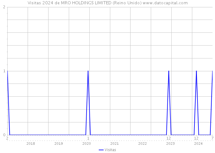 Visitas 2024 de MRO HOLDINGS LIMITED (Reino Unido) 