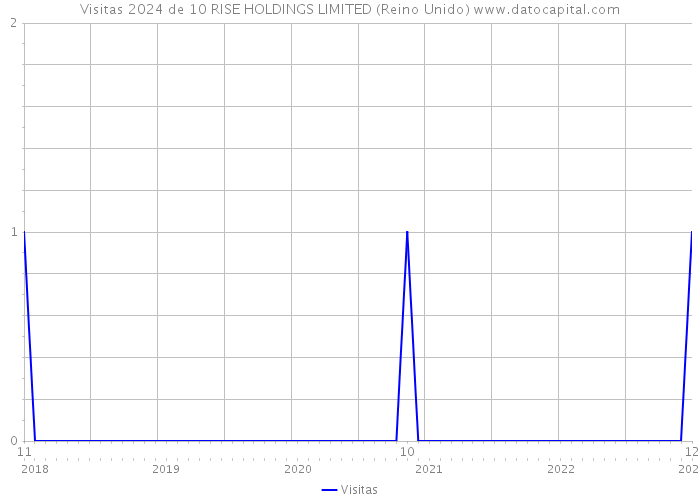 Visitas 2024 de 10 RISE HOLDINGS LIMITED (Reino Unido) 