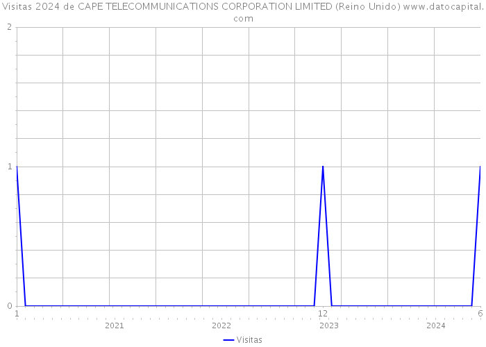 Visitas 2024 de CAPE TELECOMMUNICATIONS CORPORATION LIMITED (Reino Unido) 