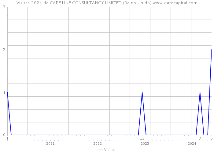 Visitas 2024 de CAPE LINE CONSULTANCY LIMITED (Reino Unido) 