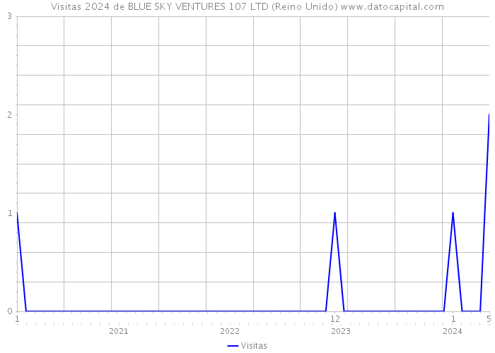 Visitas 2024 de BLUE SKY VENTURES 107 LTD (Reino Unido) 