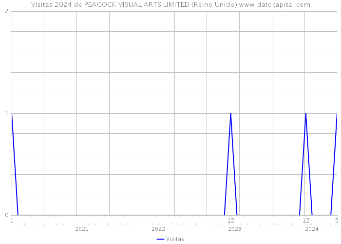 Visitas 2024 de PEACOCK VISUAL ARTS LIMITED (Reino Unido) 