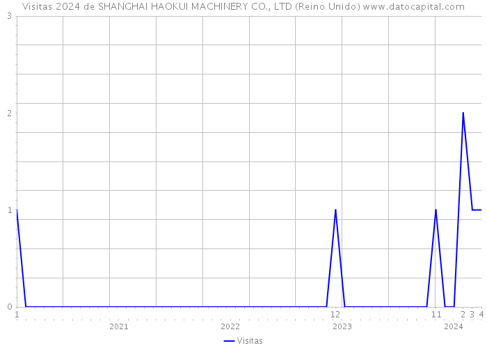 Visitas 2024 de SHANGHAI HAOKUI MACHINERY CO., LTD (Reino Unido) 