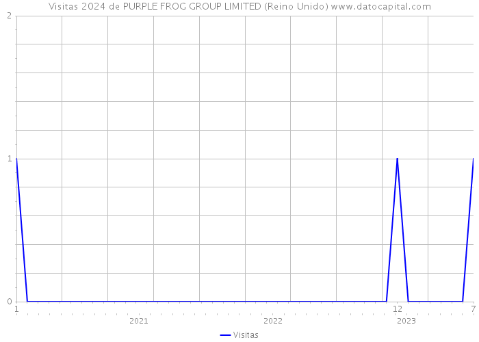 Visitas 2024 de PURPLE FROG GROUP LIMITED (Reino Unido) 