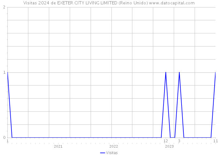 Visitas 2024 de EXETER CITY LIVING LIMITED (Reino Unido) 