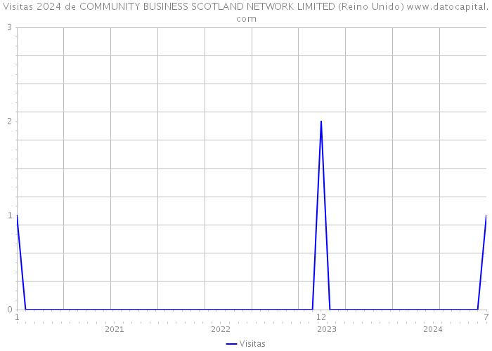 Visitas 2024 de COMMUNITY BUSINESS SCOTLAND NETWORK LIMITED (Reino Unido) 