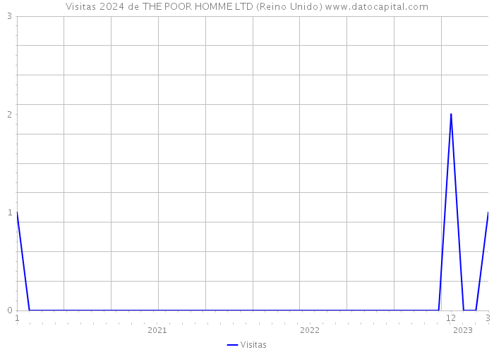 Visitas 2024 de THE POOR HOMME LTD (Reino Unido) 