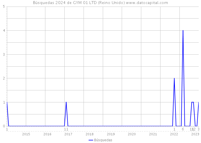 Búsquedas 2024 de GYM 01 LTD (Reino Unido) 