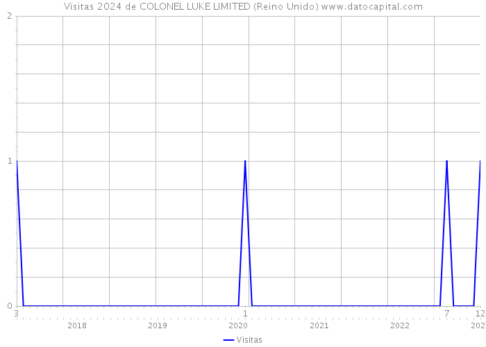 Visitas 2024 de COLONEL LUKE LIMITED (Reino Unido) 