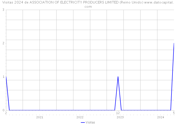 Visitas 2024 de ASSOCIATION OF ELECTRICITY PRODUCERS LIMITED (Reino Unido) 