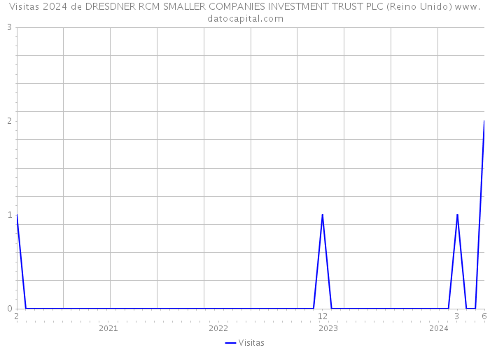 Visitas 2024 de DRESDNER RCM SMALLER COMPANIES INVESTMENT TRUST PLC (Reino Unido) 