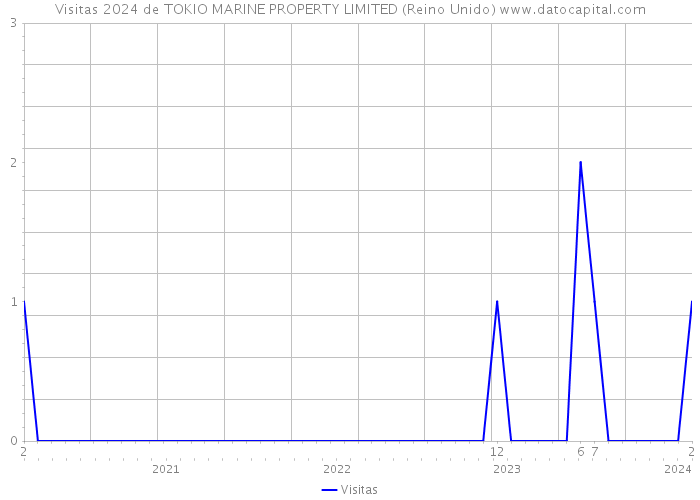 Visitas 2024 de TOKIO MARINE PROPERTY LIMITED (Reino Unido) 