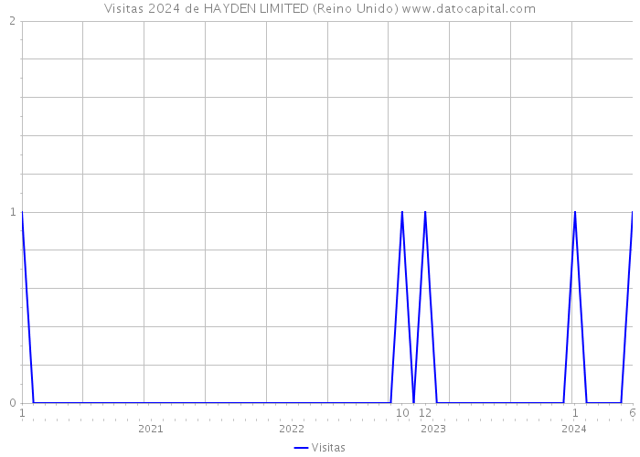 Visitas 2024 de HAYDEN LIMITED (Reino Unido) 