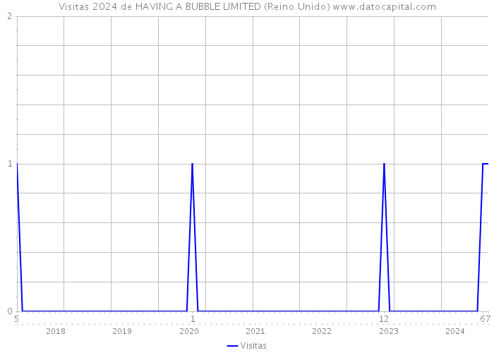 Visitas 2024 de HAVING A BUBBLE LIMITED (Reino Unido) 