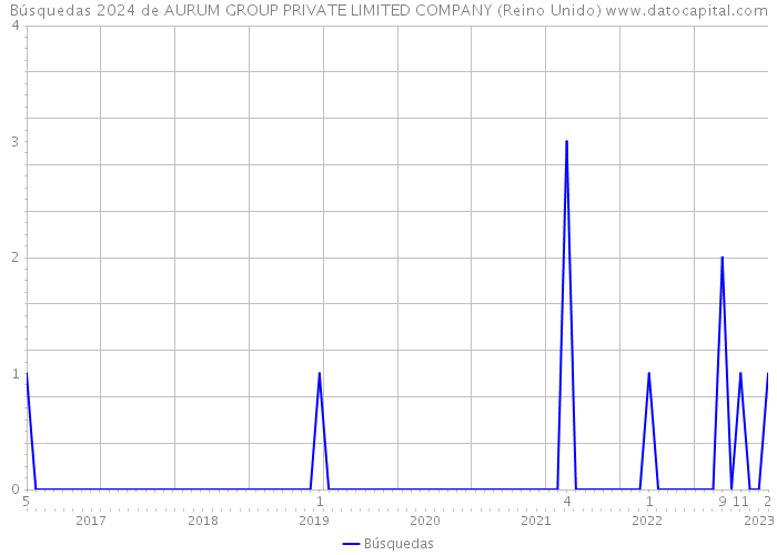 Búsquedas 2024 de AURUM GROUP PRIVATE LIMITED COMPANY (Reino Unido) 