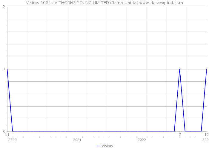 Visitas 2024 de THORNS YOUNG LIMITED (Reino Unido) 