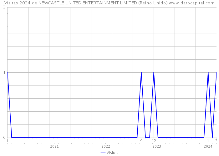 Visitas 2024 de NEWCASTLE UNITED ENTERTAINMENT LIMITED (Reino Unido) 