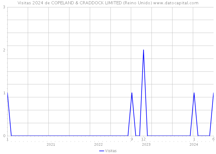 Visitas 2024 de COPELAND & CRADDOCK LIMITED (Reino Unido) 