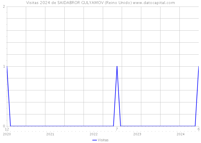 Visitas 2024 de SAIDABROR GULYAMOV (Reino Unido) 