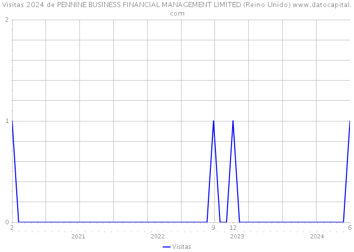 Visitas 2024 de PENNINE BUSINESS FINANCIAL MANAGEMENT LIMITED (Reino Unido) 