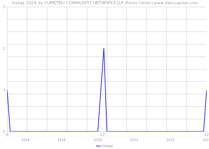 Visitas 2024 de YUMETEKI COMMUNITY NETWORKS LLP (Reino Unido) 