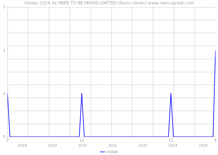 Visitas 2024 de HERE TO BE HEARD LIMITED (Reino Unido) 