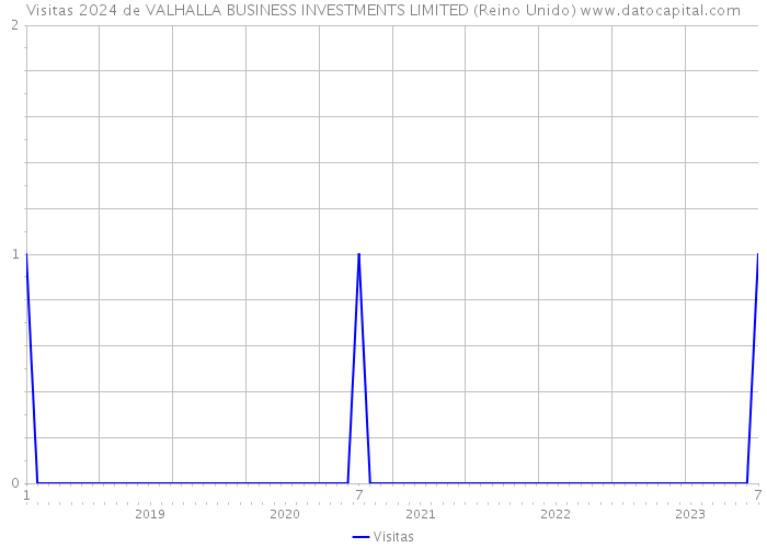 Visitas 2024 de VALHALLA BUSINESS INVESTMENTS LIMITED (Reino Unido) 