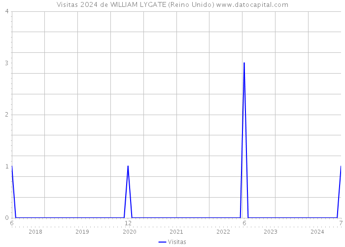 Visitas 2024 de WILLIAM LYGATE (Reino Unido) 