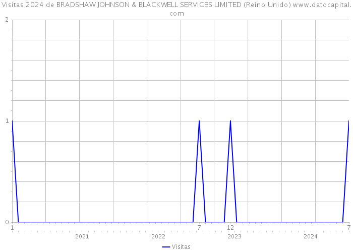 Visitas 2024 de BRADSHAW JOHNSON & BLACKWELL SERVICES LIMITED (Reino Unido) 