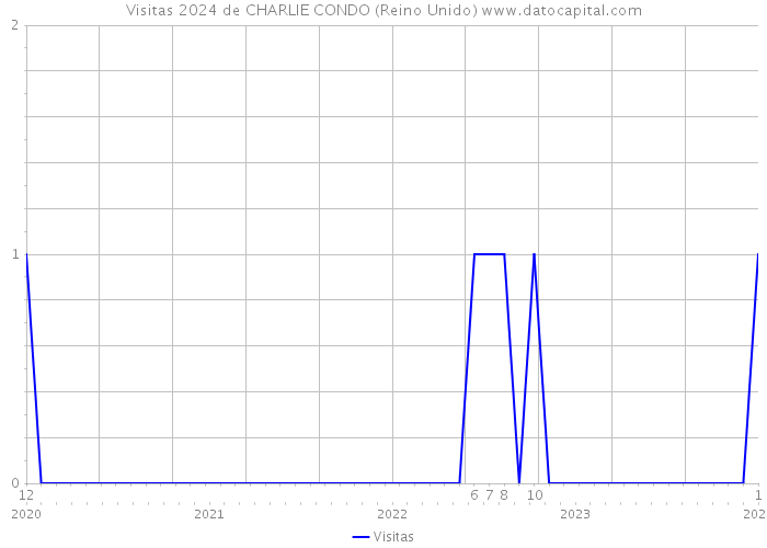 Visitas 2024 de CHARLIE CONDO (Reino Unido) 