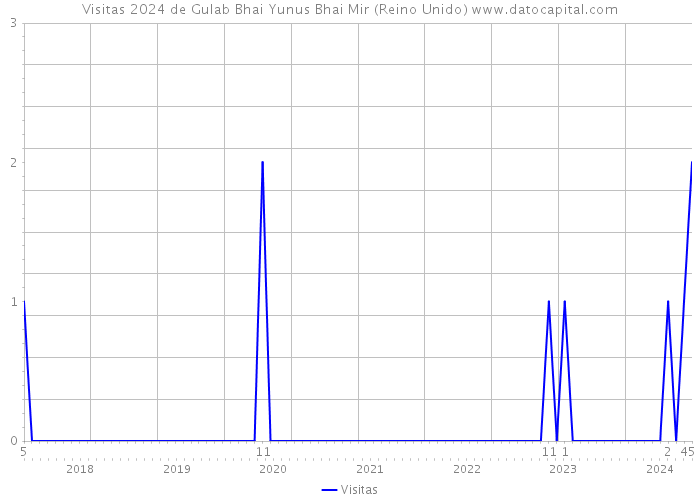 Visitas 2024 de Gulab Bhai Yunus Bhai Mir (Reino Unido) 